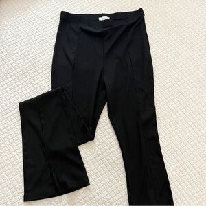 Topshop open cut flare pants